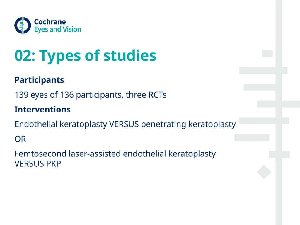 Endothelial keratoplasty versus penetrating - slide 4 of 10