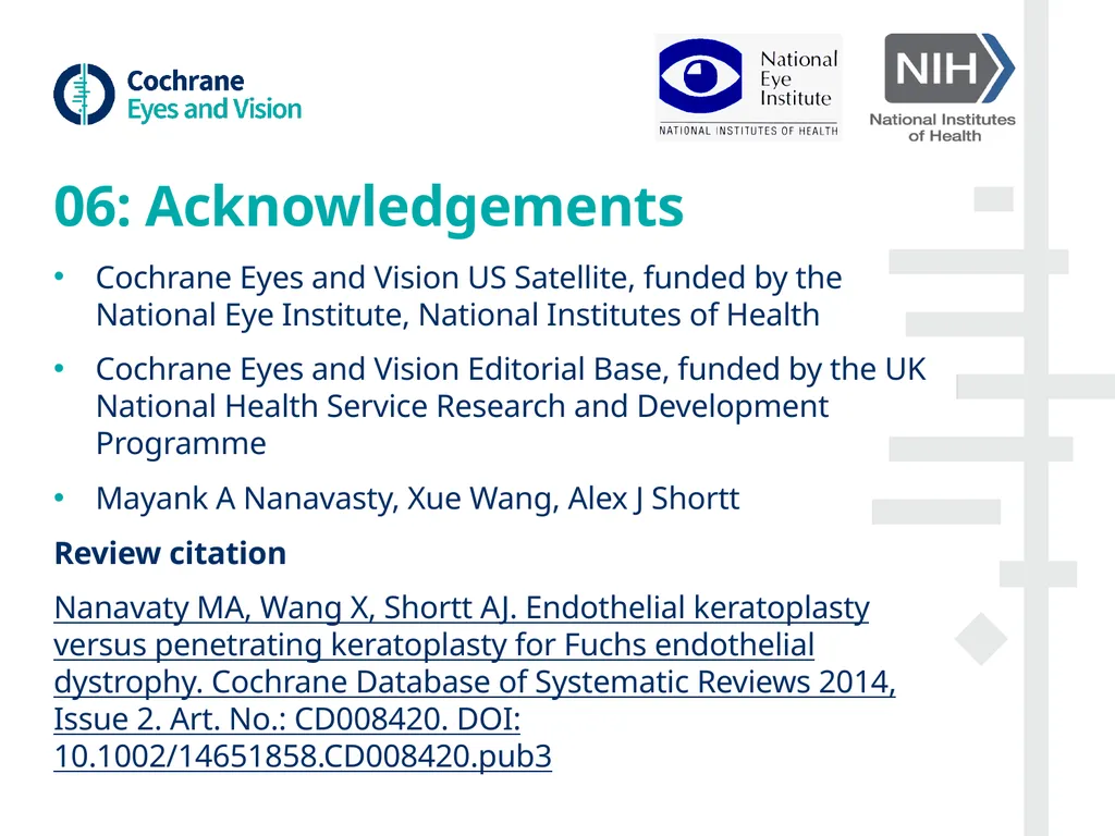 Endothelial keratoplasty versus penetrating - slide 10 of 10