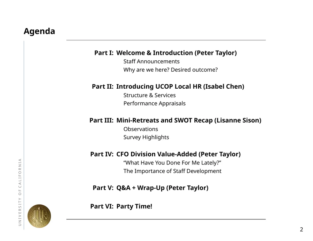 Town Hall May 13, 2011 Agenda Part ii: Introducing - slide 2 of 65