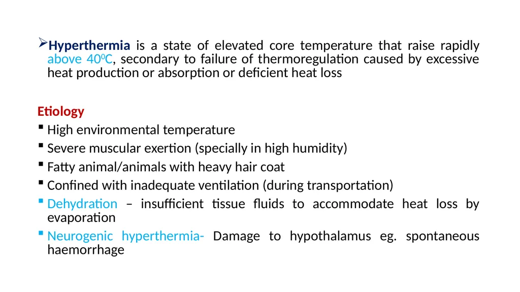 Hyperthermia/Heat stoke/ Heat exhaustion Dr - slide 1 of 9