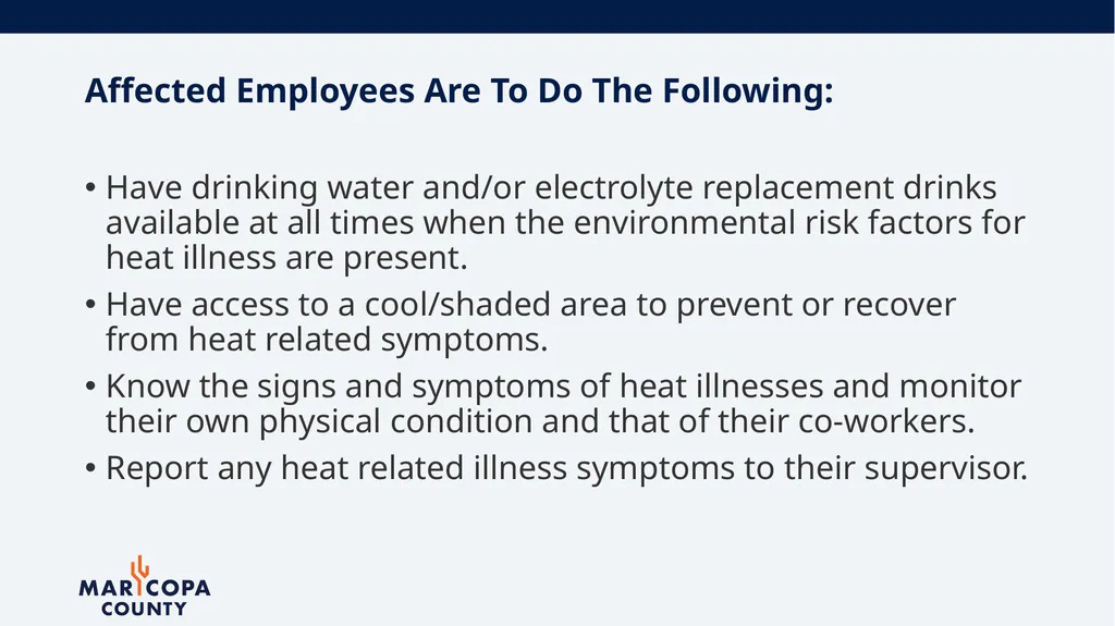 Workplace Heat Illness Prevention Office of - slide 8 of 28