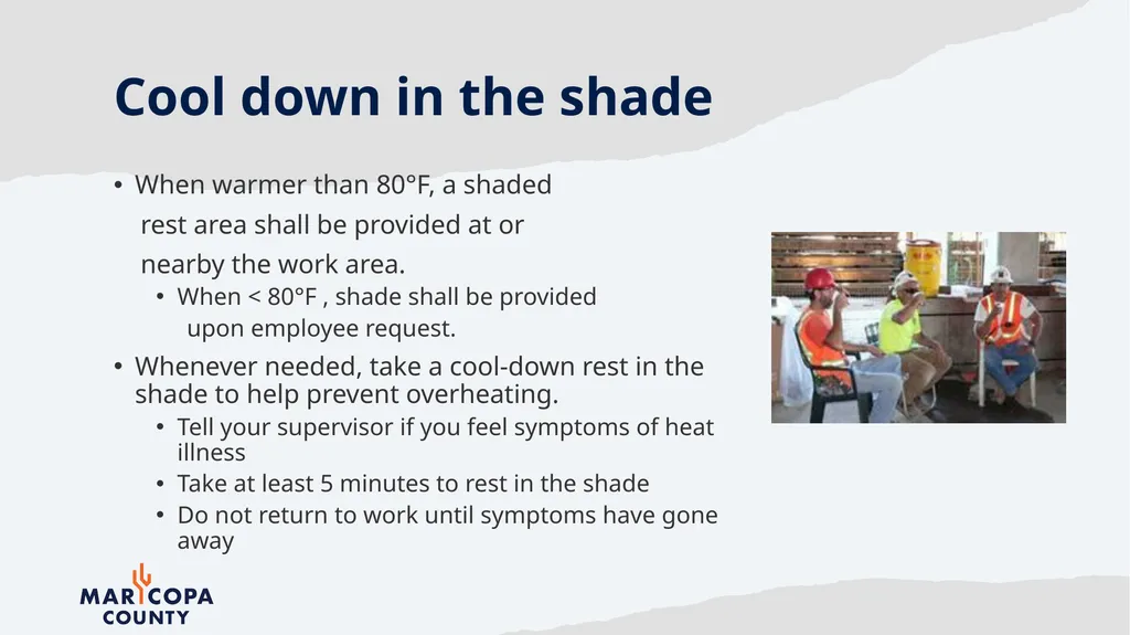 Workplace Heat Illness Prevention Office of - slide 20 of 28