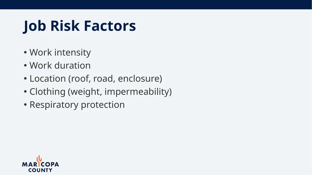 Workplace Heat Illness Prevention Office of - slide 5 of 28