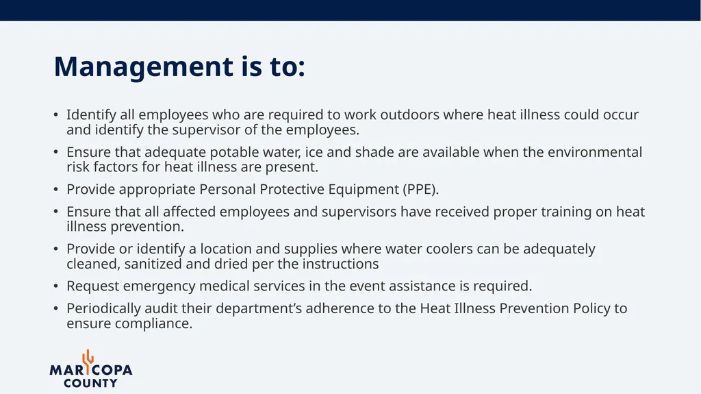 Workplace Heat Illness Prevention Office of - slide 7 of 28