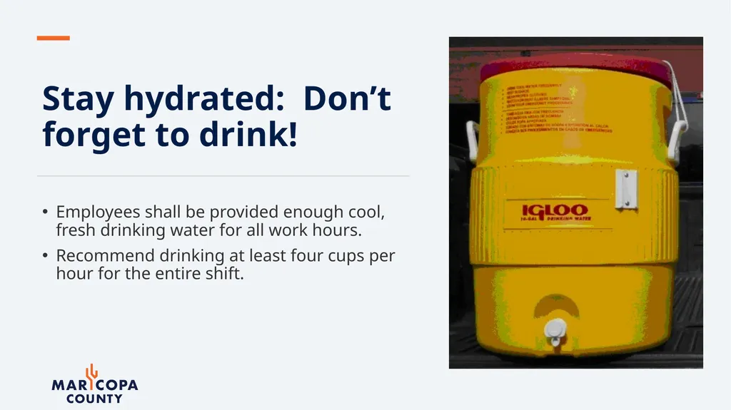 Workplace Heat Illness Prevention Office of - slide 18 of 28