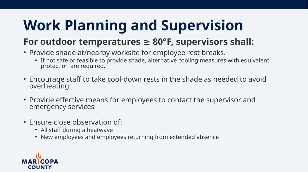 Workplace Heat Illness Prevention Office of - slide 23 of 28