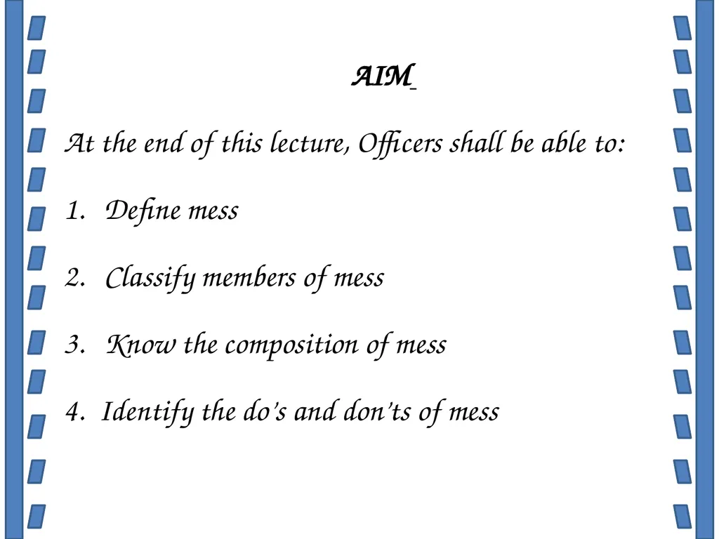 MESS ETHICS INTRODUCTION In any organization - slide 3 of 117