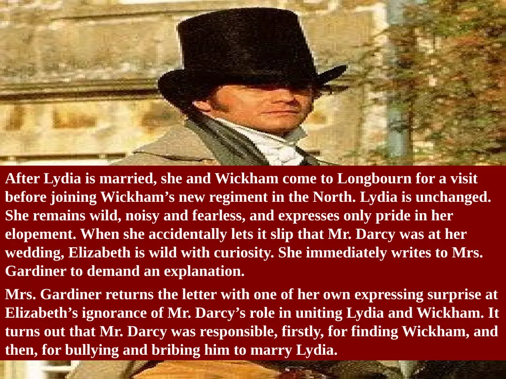 Pride & Prejudice Presentation by, G.Sowdambika - slide 47 of 58