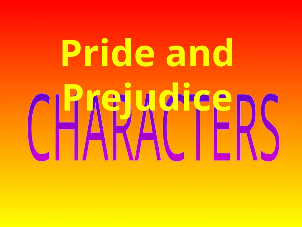 Pride & Prejudice Presentation by, G.Sowdambika - slide 11 of 58