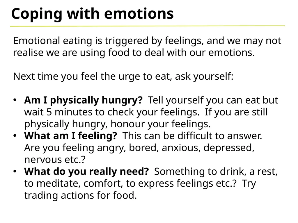 Eat Well Eating well in a recovery context Eating - slide 6 of 11