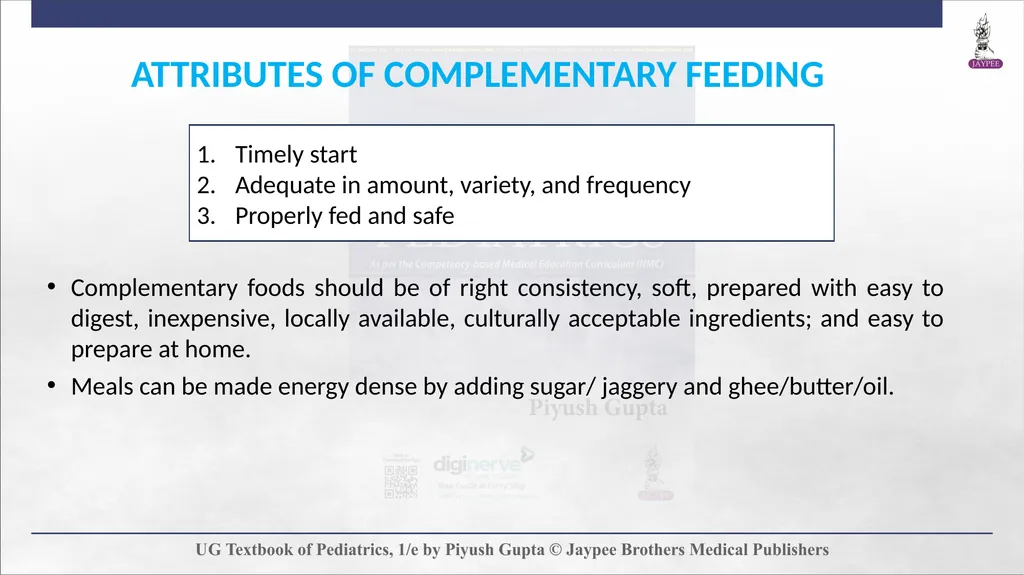 Complementary Feeding Chapter 7 DEFINITION - slide 13 of 35