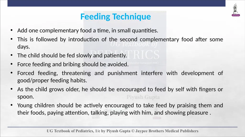 Complementary Feeding Chapter 7 DEFINITION - slide 23 of 35