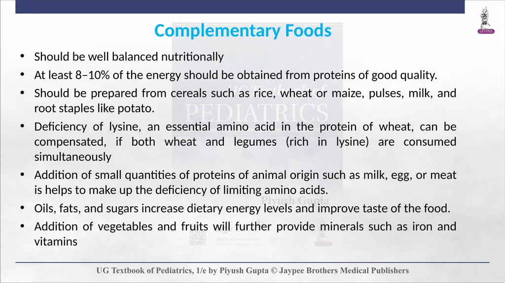 Complementary Feeding Chapter 7 DEFINITION - slide 27 of 35