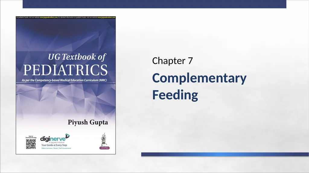Complementary Feeding Chapter 7 DEFINITION - slide 1 of 35