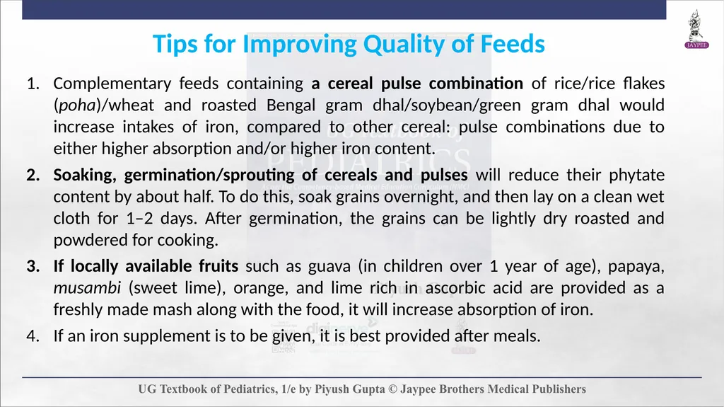 Complementary Feeding Chapter 7 DEFINITION - slide 28 of 35