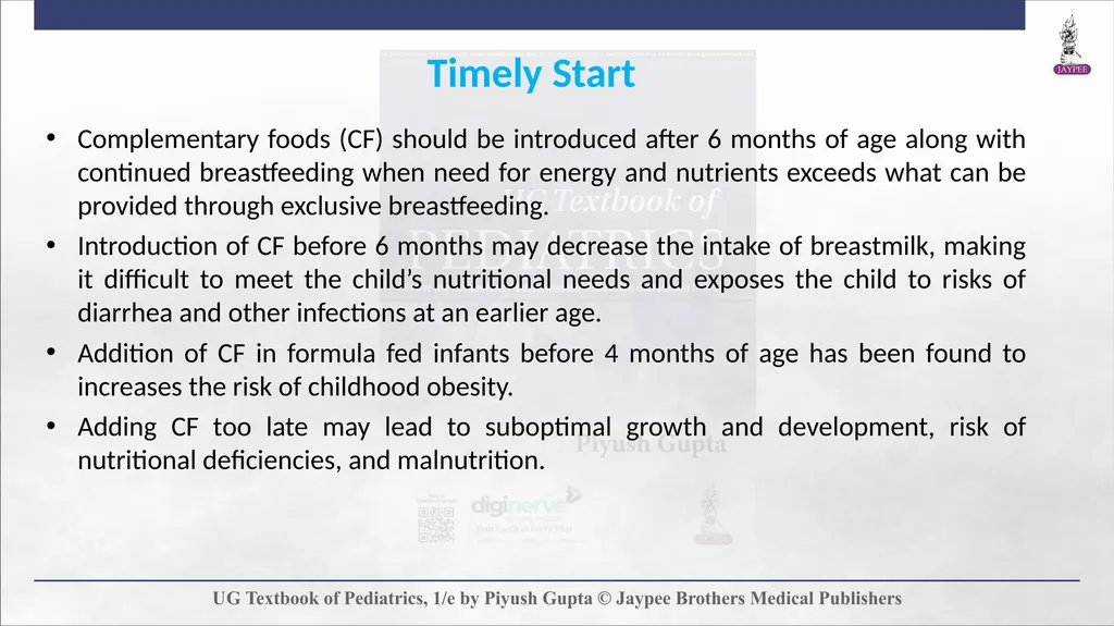 Complementary Feeding Chapter 7 DEFINITION - slide 14 of 35