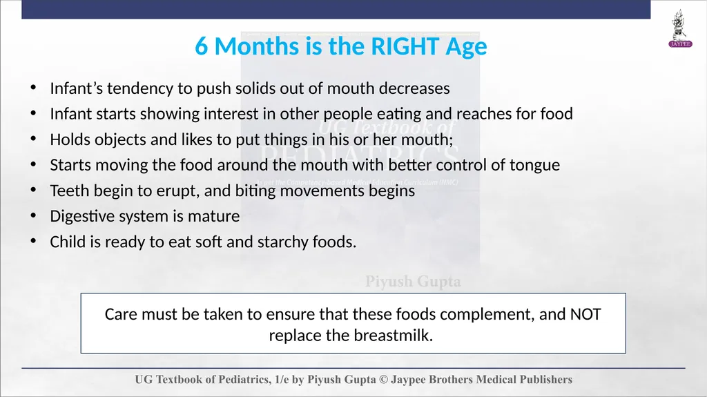 Complementary Feeding Chapter 7 DEFINITION - slide 12 of 35