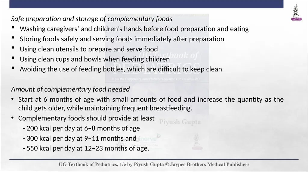 Complementary Feeding Chapter 7 DEFINITION - slide 5 of 35