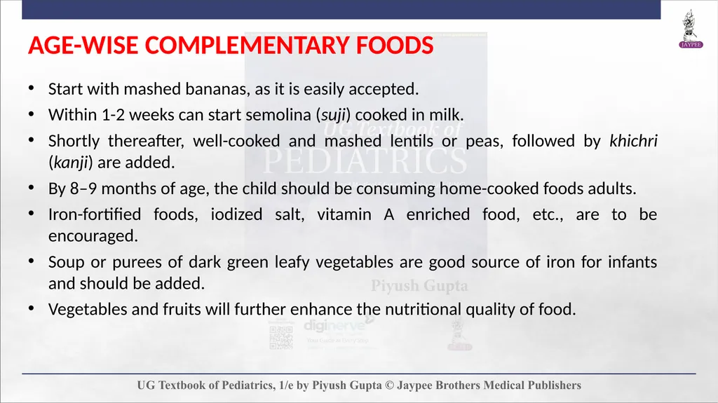 Complementary Feeding Chapter 7 DEFINITION - slide 29 of 35