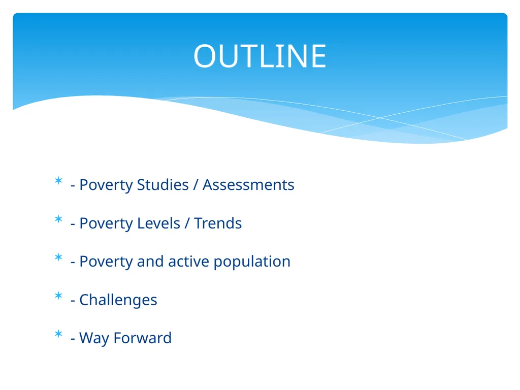 POVERTY PROFILE OF THE GAMBIA Expert Group Meeting - slide 2 of 12