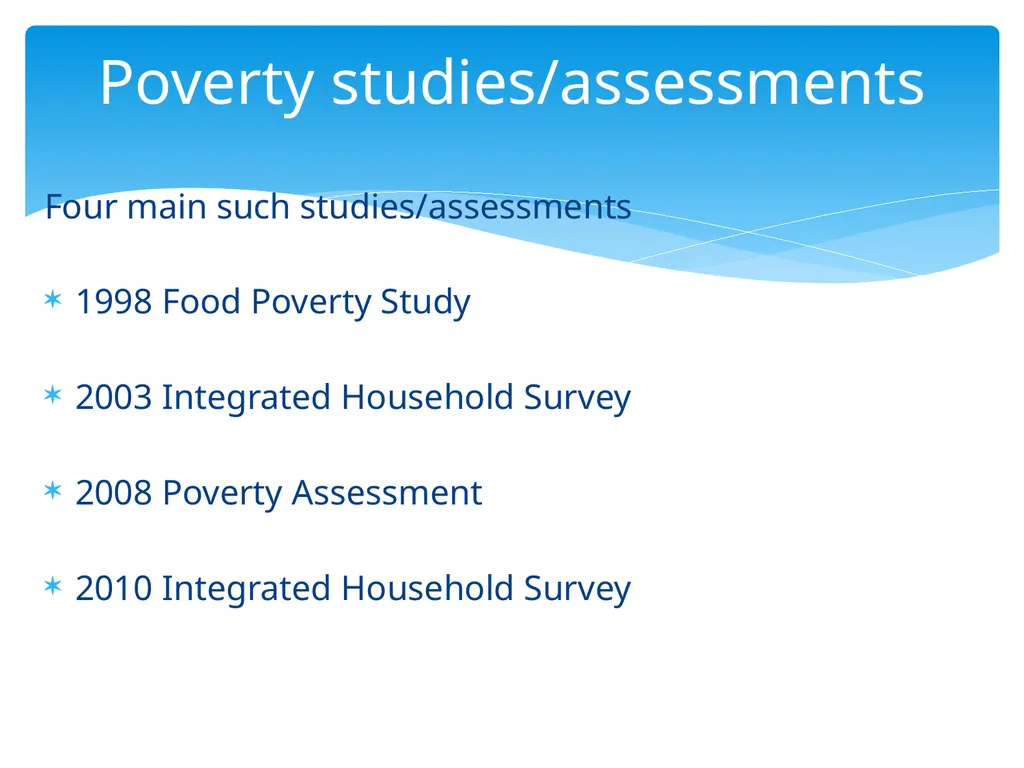 POVERTY PROFILE OF THE GAMBIA Expert Group Meeting - slide 3 of 12