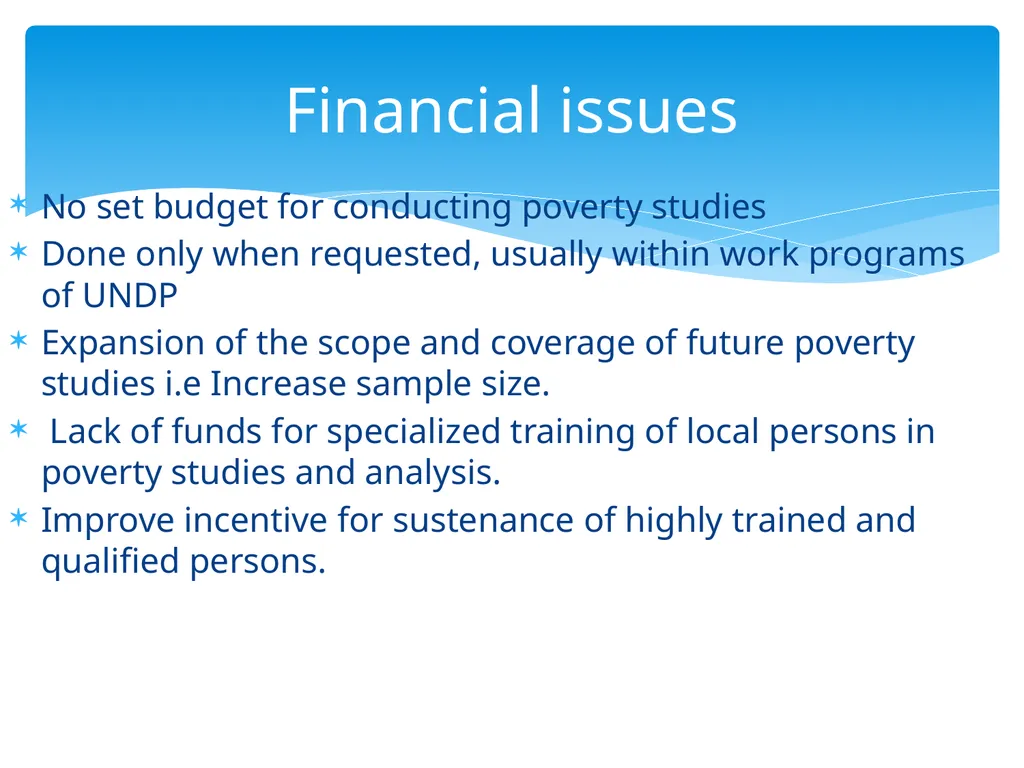 POVERTY PROFILE OF THE GAMBIA Expert Group Meeting - slide 10 of 12