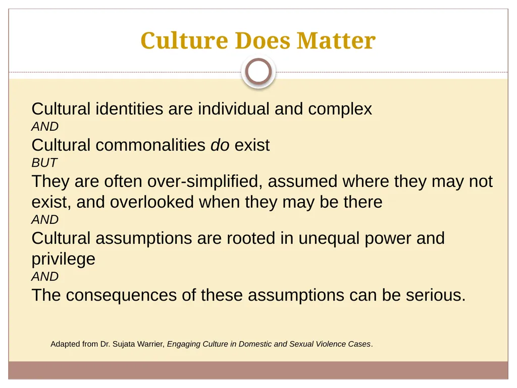Training Module Cultural Competency Cultural - slide 10 of 25