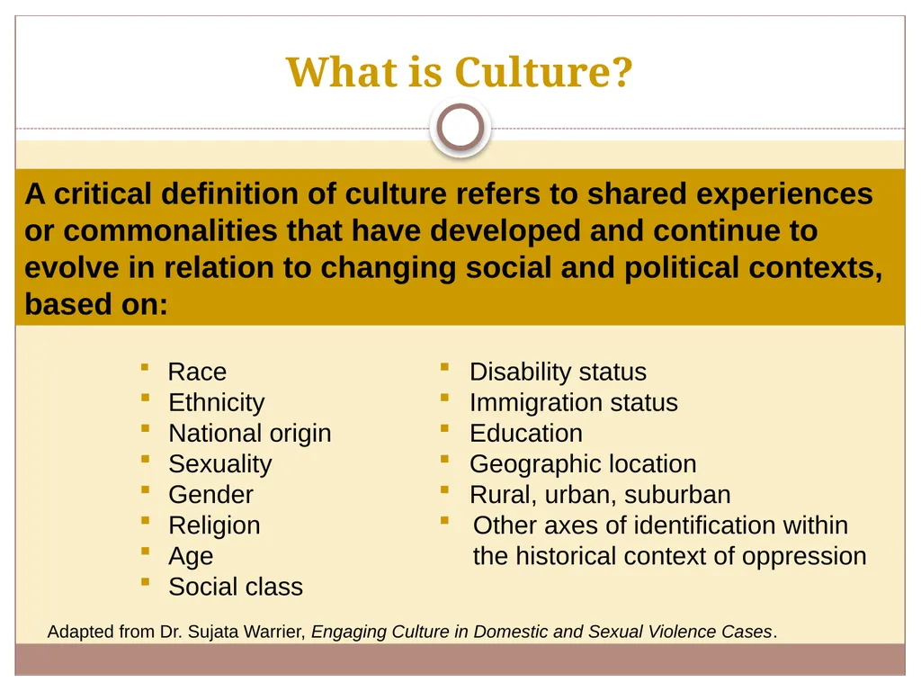 Training Module Cultural Competency Cultural - slide 6 of 25