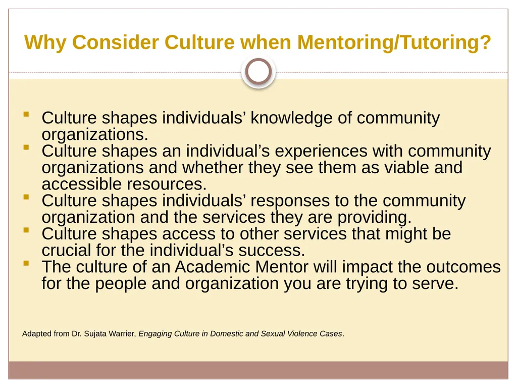 Training Module Cultural Competency Cultural - slide 5 of 25