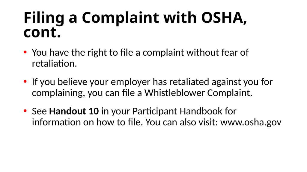 Modules: Workers’ rights and responsibilities - slide 32 of 33