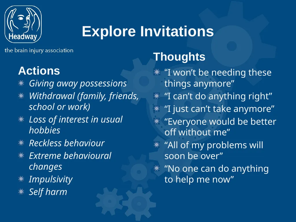 Suicide Intervention Workshop Sure, suicide is - slide 7 of 18