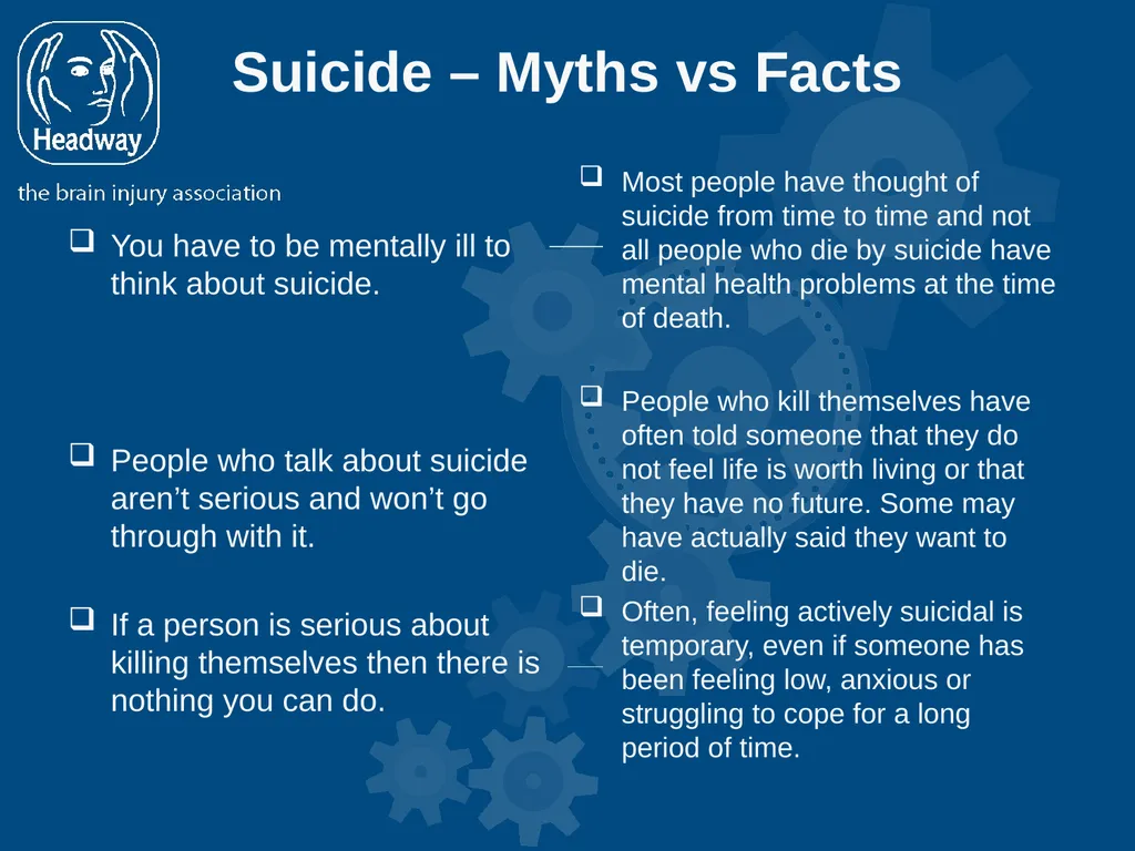 Suicide Intervention Workshop Sure, suicide is - slide 4 of 18