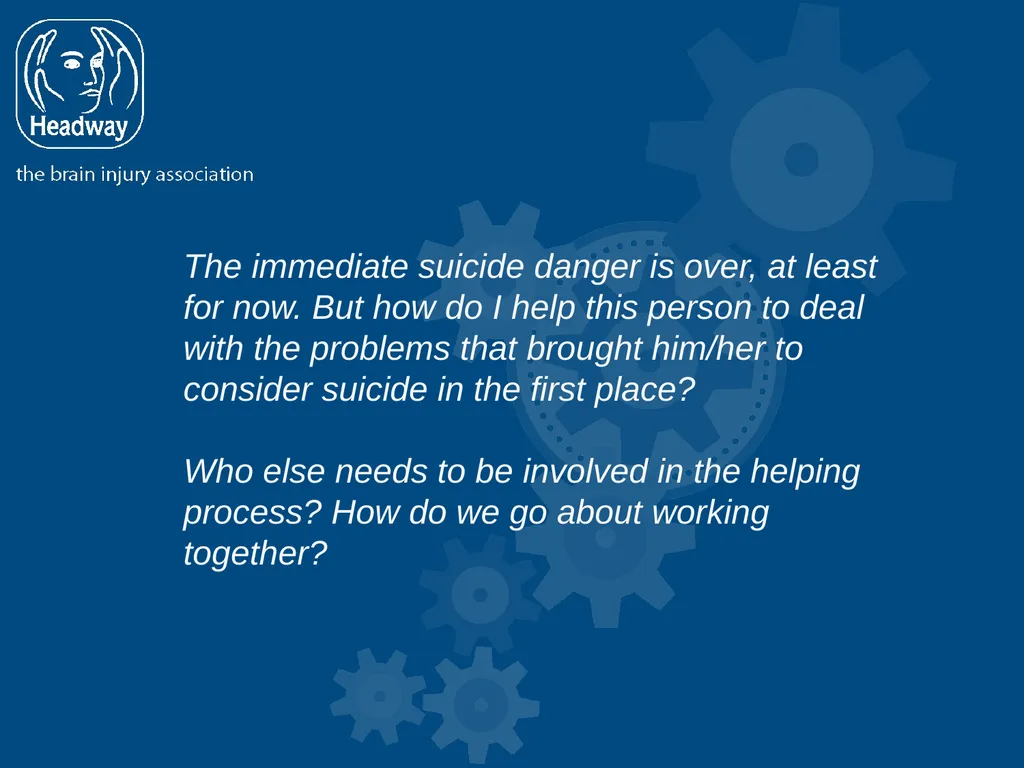 Suicide Intervention Workshop Sure, suicide is - slide 16 of 18