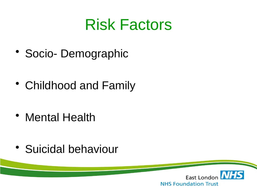ELFT Training Packages for Primary Care Suicide - slide 16 of 35