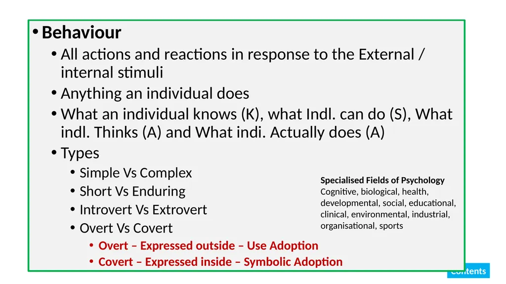 Educational Psychology Ganesamoorthi, S. Asst. - slide 5 of 101