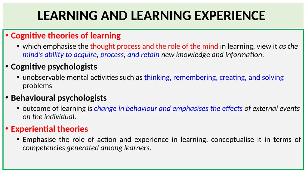 Educational Psychology Ganesamoorthi, S. Asst. - slide 101 of 101