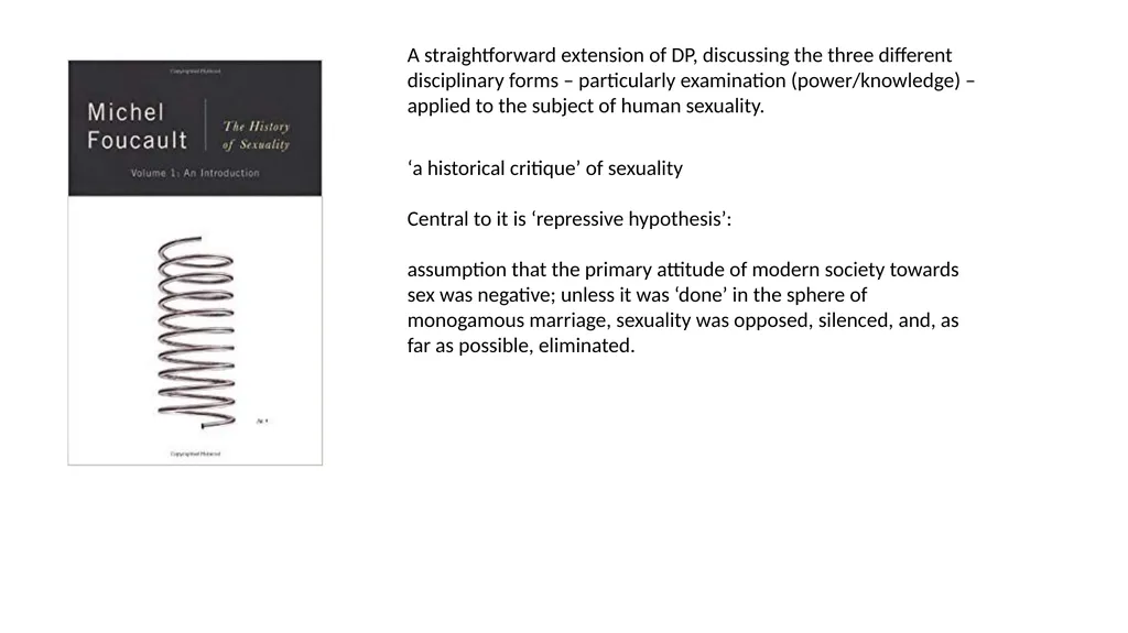 Lecture 3, Term II Biopower and De(constructing) - slide 12 of 20