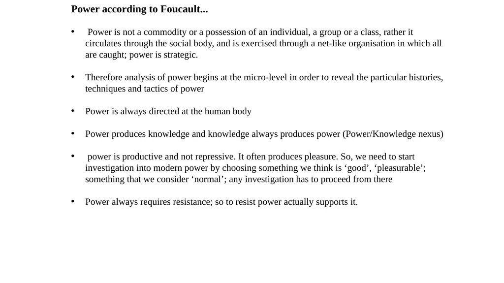 Lecture 3, Term II Biopower and De(constructing) - slide 10 of 20