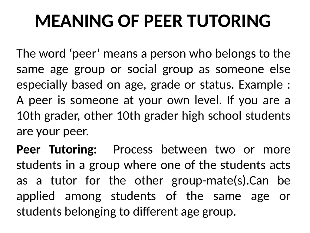 PEER TUTORING Course-1.2.3(1st), Unit-2 Ratna - slide 2 of 12
