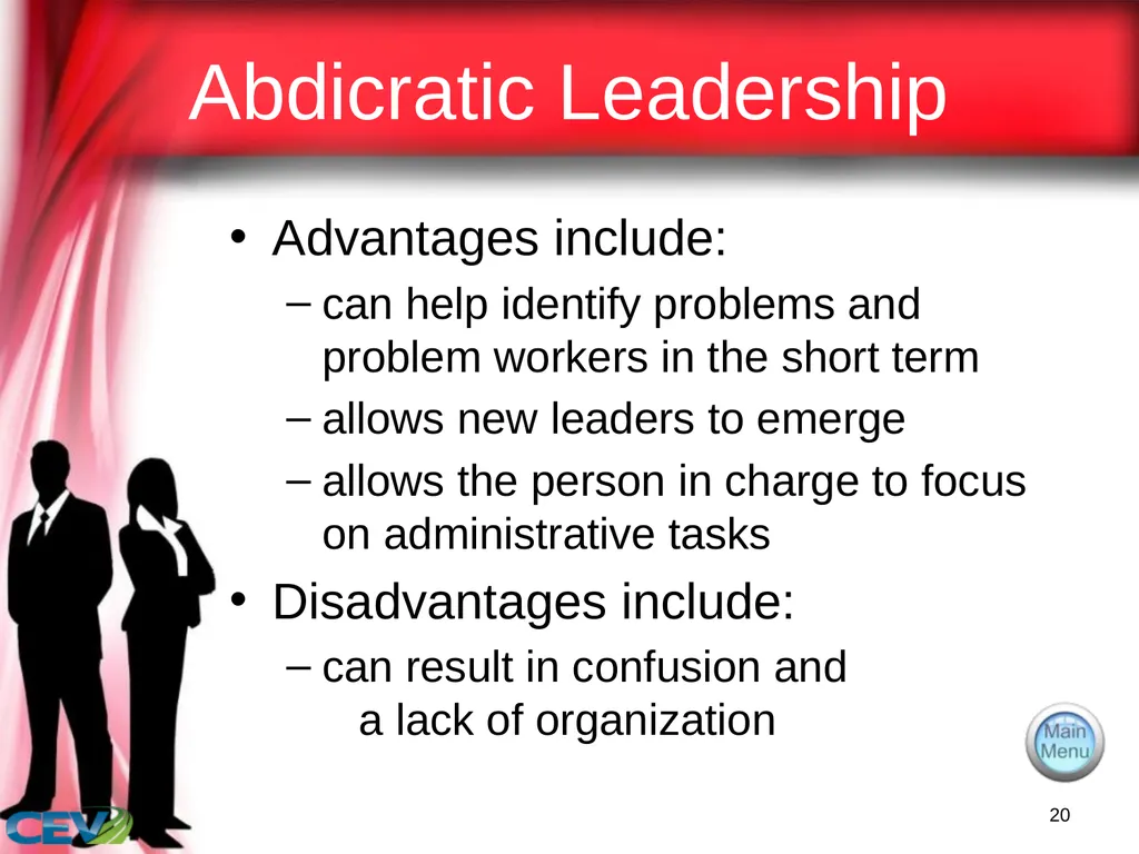 1 Objectives To identify and analyze leadership - slide 20 of 87
