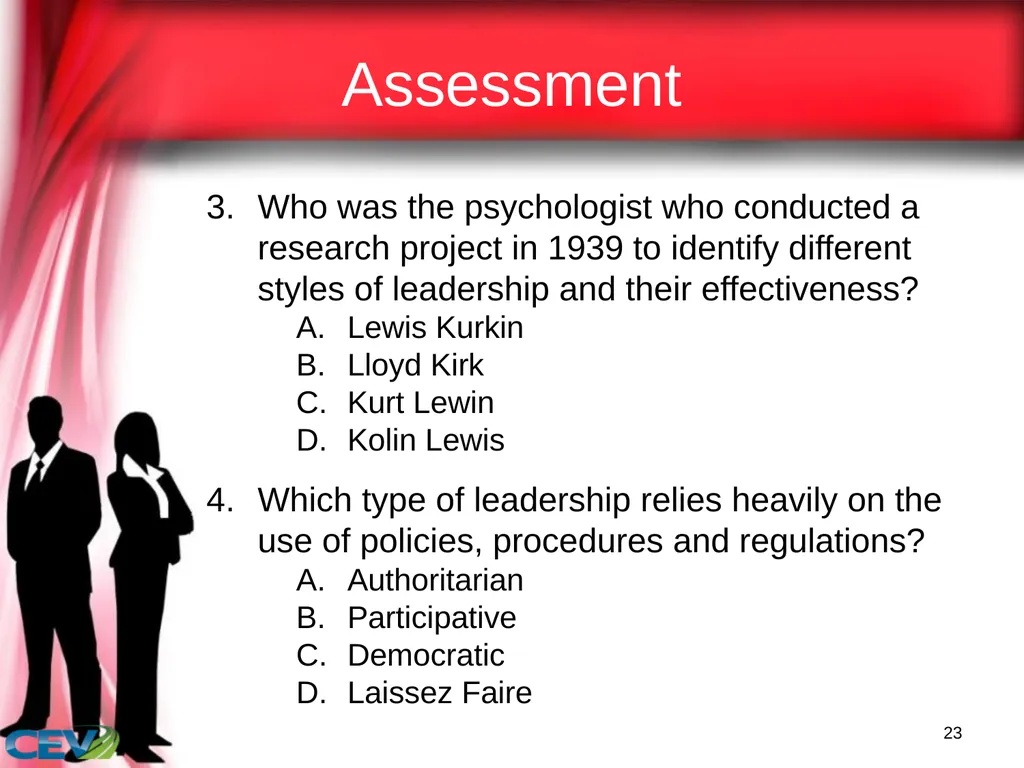 1 Objectives To identify and analyze leadership - slide 23 of 87
