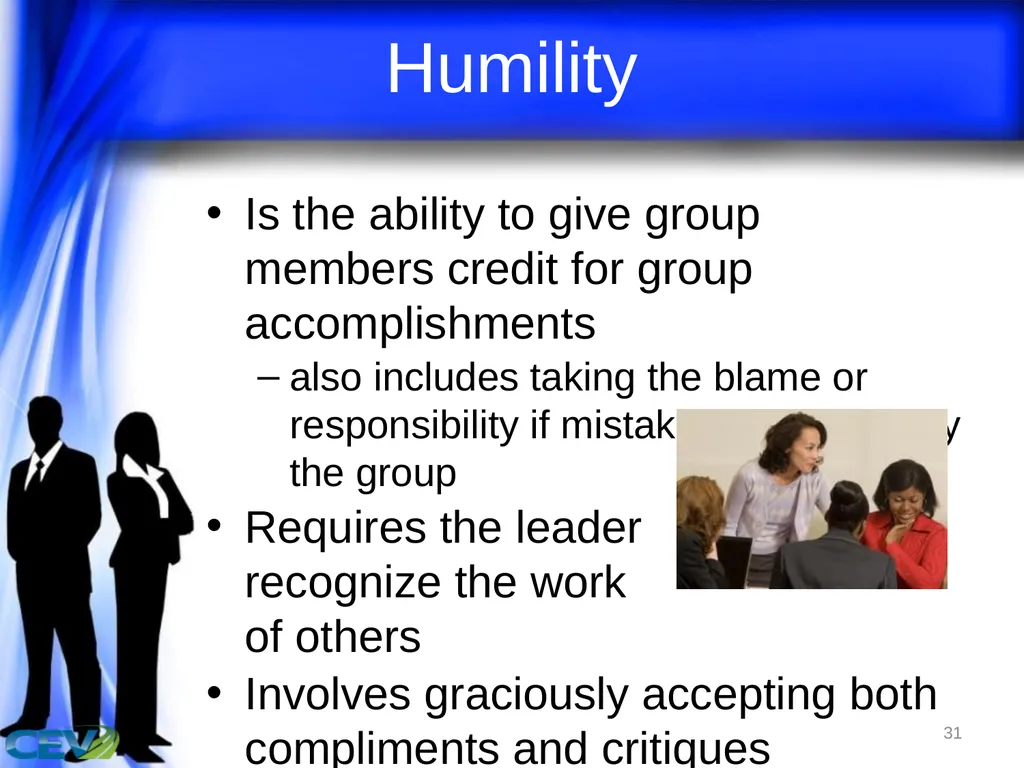 1 Objectives To identify and analyze leadership - slide 31 of 87