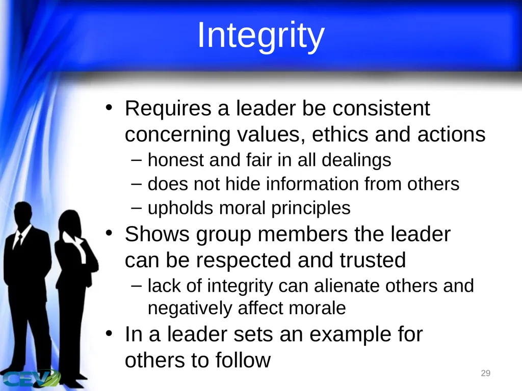1 Objectives To identify and analyze leadership - slide 29 of 87