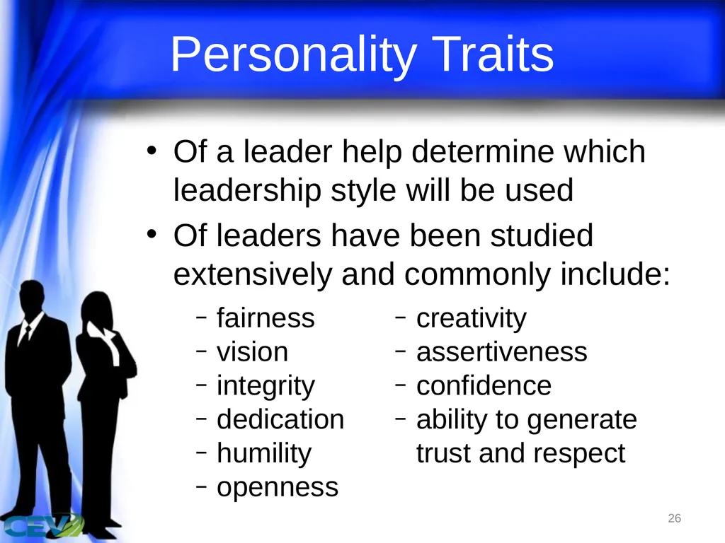 1 Objectives To identify and analyze leadership - slide 26 of 87