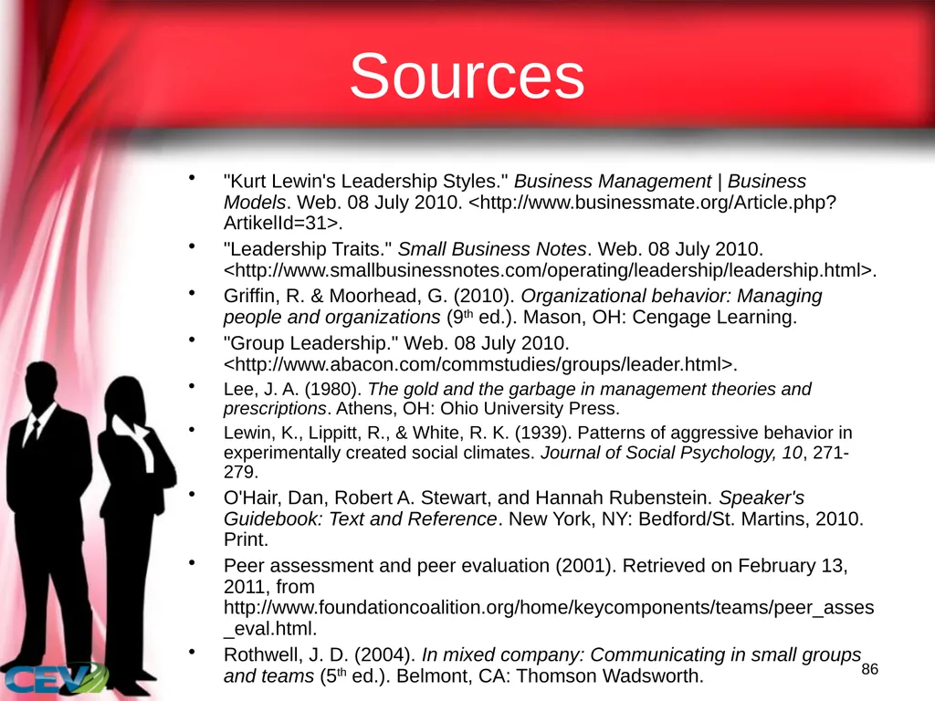 1 Objectives To identify and analyze leadership - slide 86 of 87
