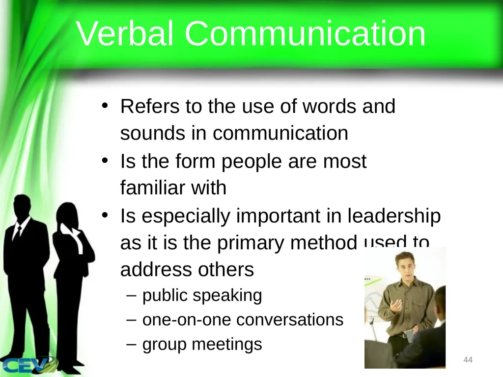 1 Objectives To identify and analyze leadership - slide 44 of 87