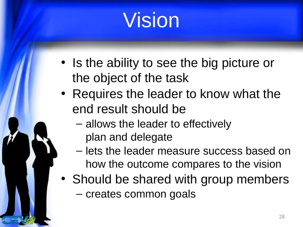 1 Objectives To identify and analyze leadership - slide 28 of 87