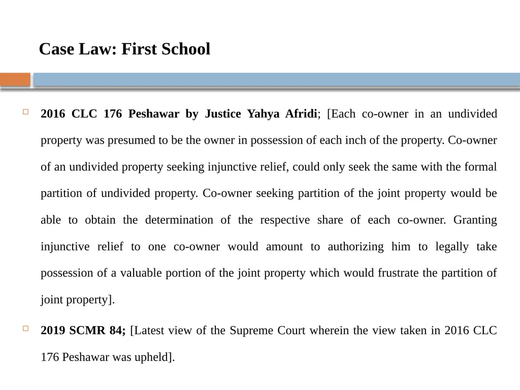 Case Study on Injunction Against Co-Sharer - slide 11 of 24