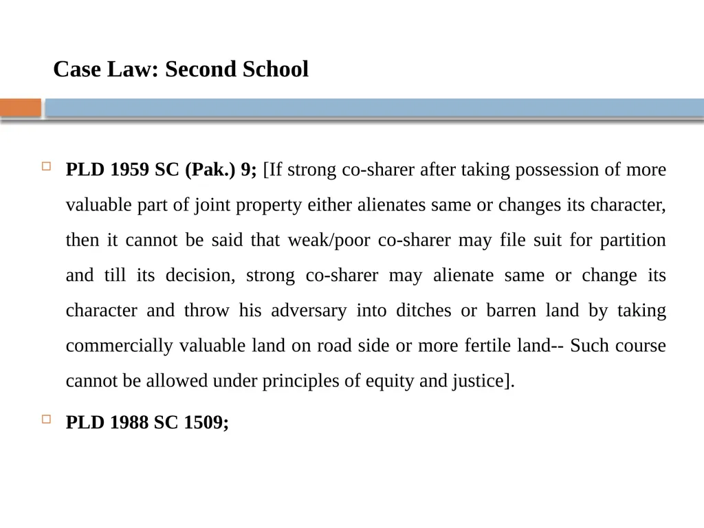 Case Study on Injunction Against Co-Sharer - slide 13 of 24