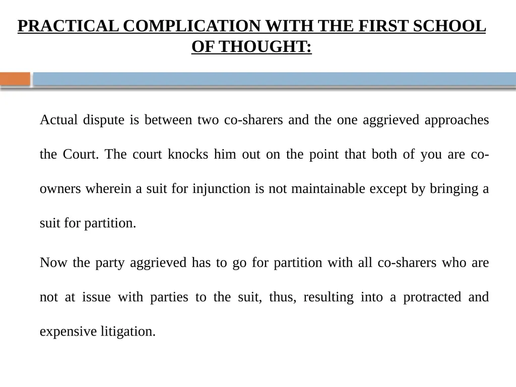 Case Study on Injunction Against Co-Sharer - slide 20 of 24